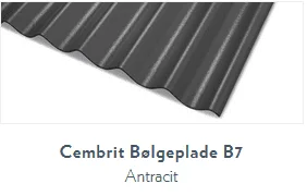 Bølgeplade B7 Antracit