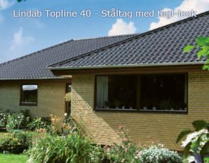 Lindab Topline 40 monteret på Parcelhus