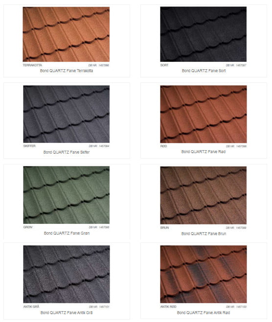 Metrotile Quartz alle farver