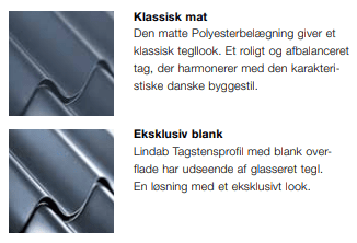 Lindab Topline mat eller blank overflade