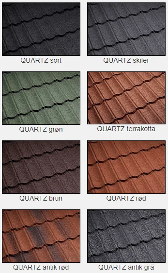 Metrotile Bond QUARTZ farver