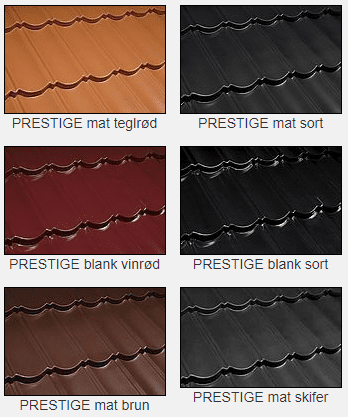 Metrotile X-Bond Prestige farver og overflader