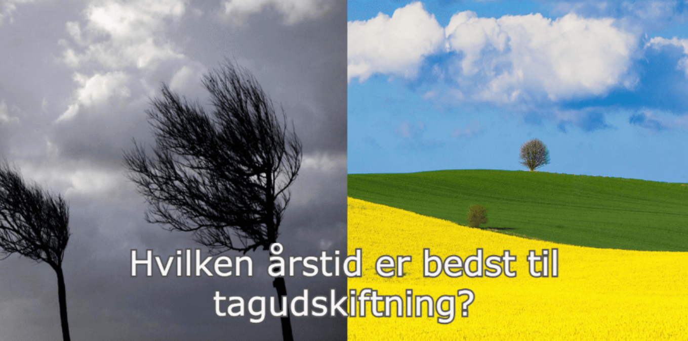 Hvilken årstid er bedst og billigst til tagudskiftning