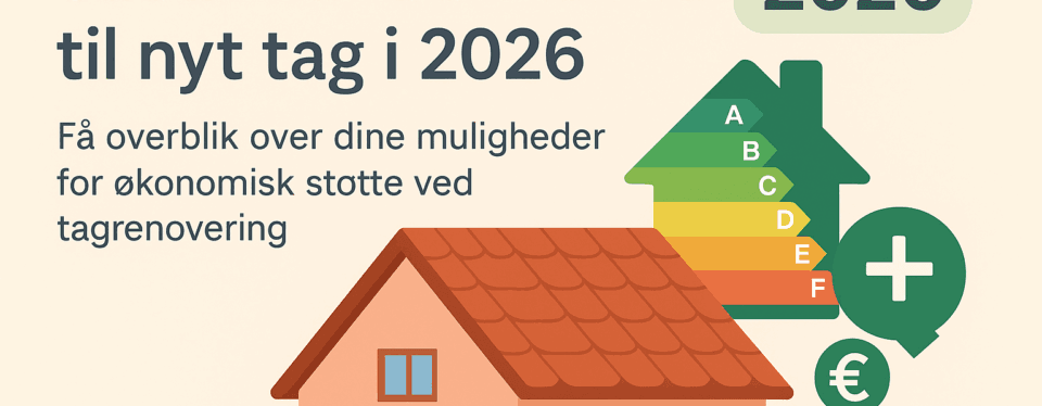Sådan får du tilskud til nyt tag i 2026